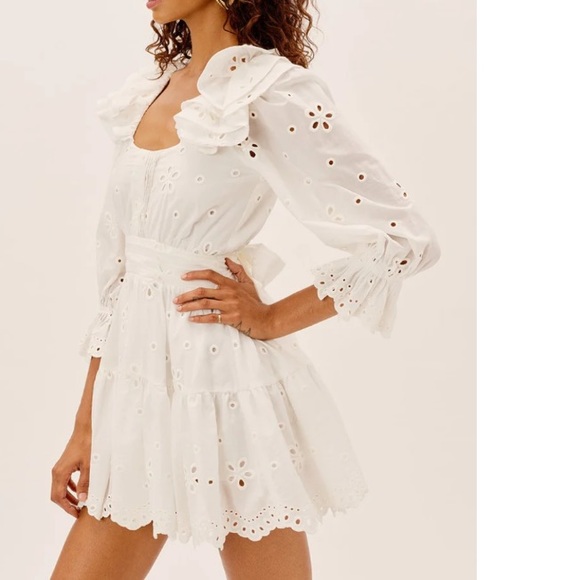 For love and lemons nwot but still have detected tags XL Serena eyelet dress - Picture 3 of 13